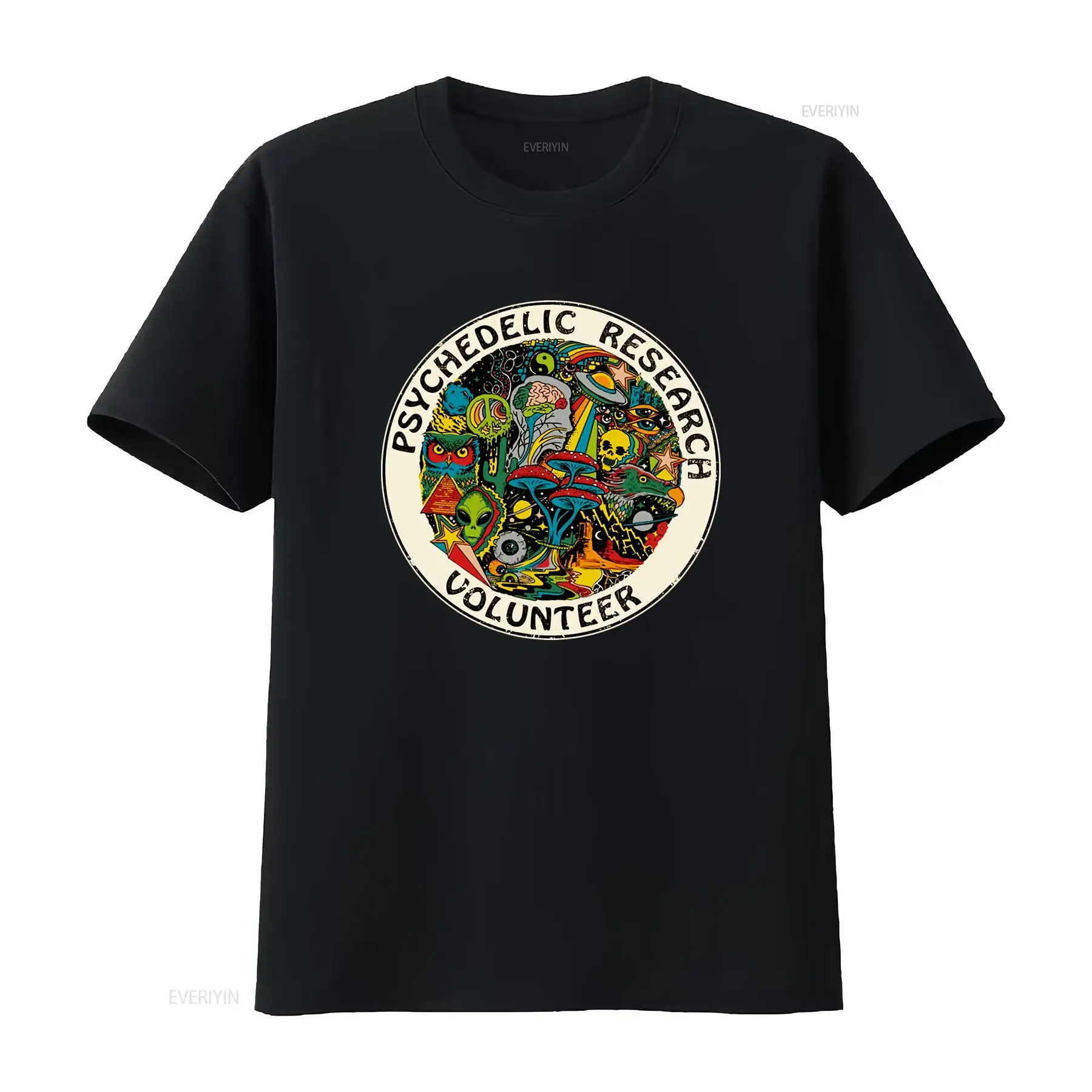Vintage Fashion Research - Kaos untuk Relawan Penelitian Psikedelik dengan