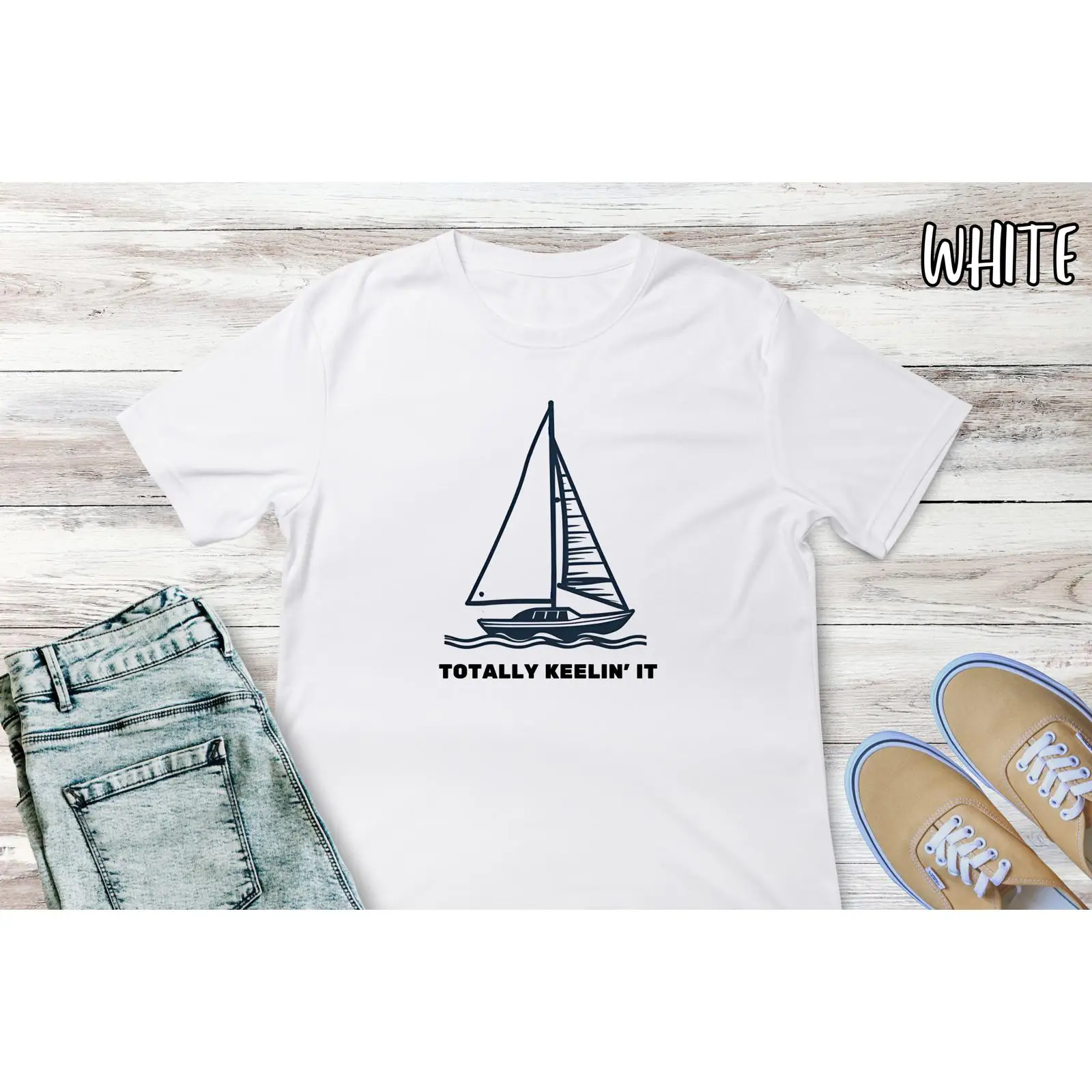 Vintage Fashion Quotes - Kaos Berlayar Lucu Kapten Kapal Layar