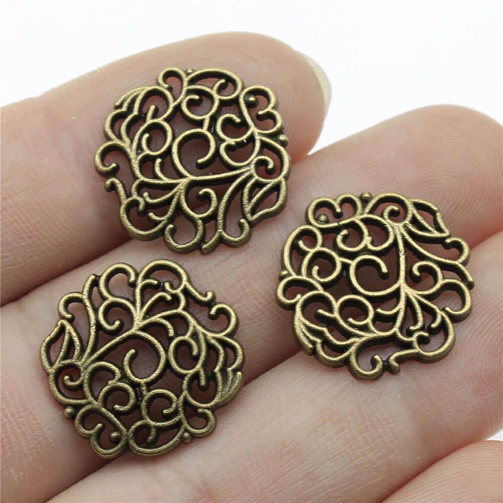 Vintage Fashion Stores - 10 Buah 18X18Mm 2 Warna Warna