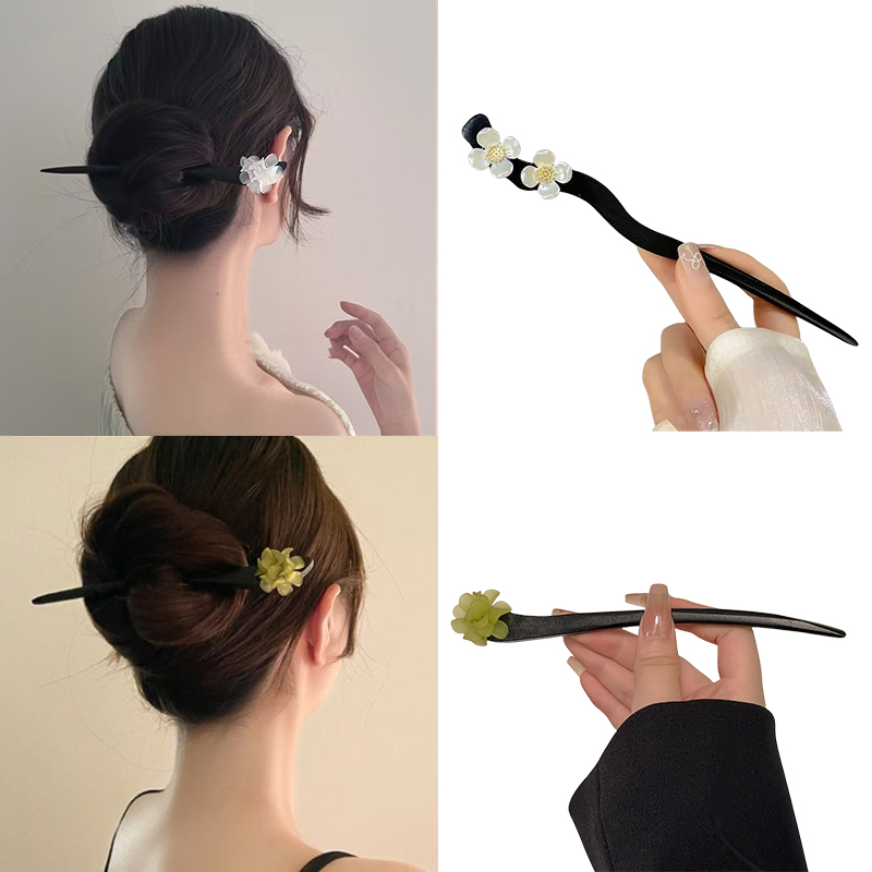 Vintage Fashion Stores - Jepit Rambut Mutiara Stik Rambut Bunga
