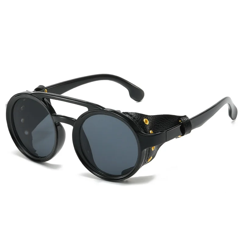 Vintage Outdoor Fashion - Kacamata Hitam Anti-UV Gaya Retro untuk
