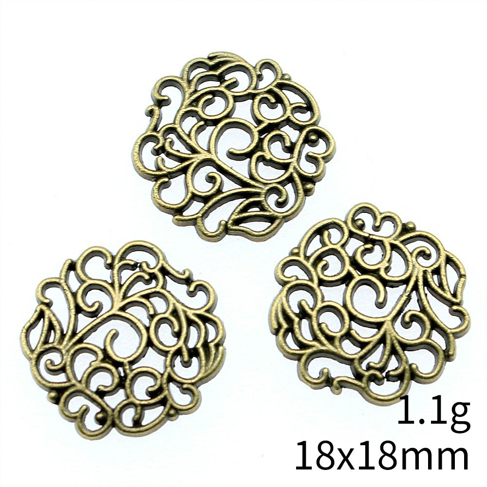 10 Buah 18X18Mm 2 Warna Warna  - Vintage Fashion Stores ulasan dan harga
