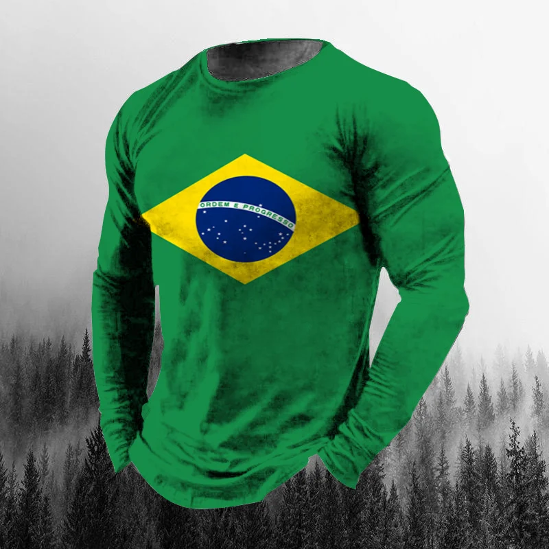 Kaos Pria Lengan Panjang Kasua - Vintage Fashion Jersey ulasan dan harga