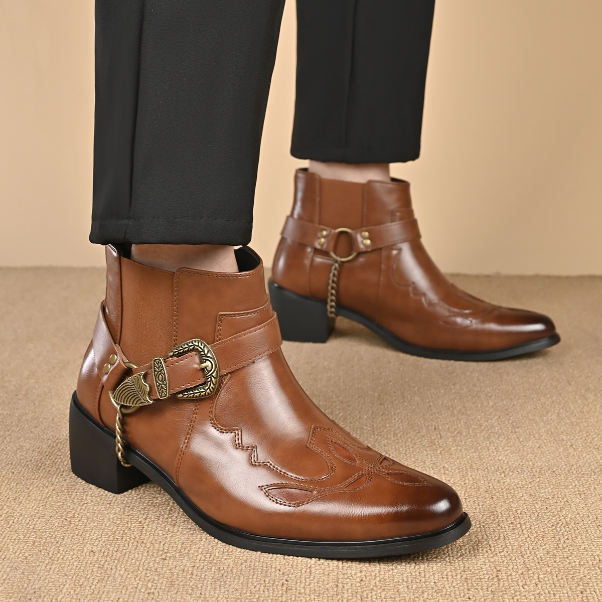 Sepatu Boots Kulit Vintage Pri - Vintage Fashion Enthusiasts ulasan dan harga